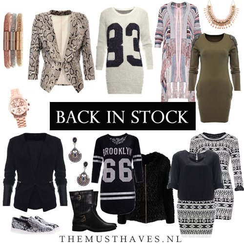 Back in stock Musthaves