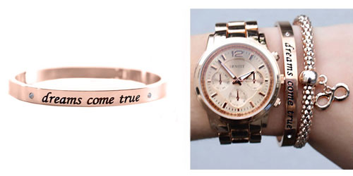 Dreams Come True Armband Rose Fashion Musthaves