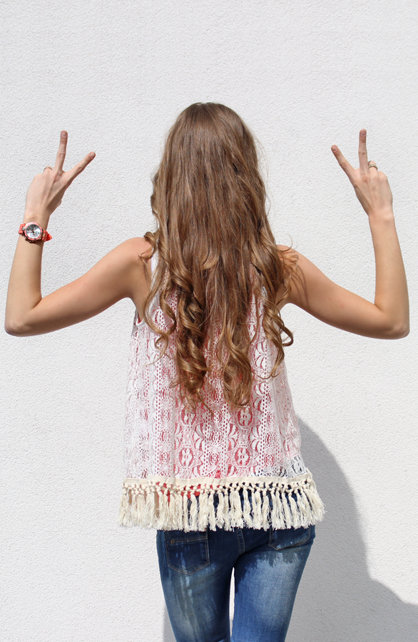 Ibiza gilet gehaakt