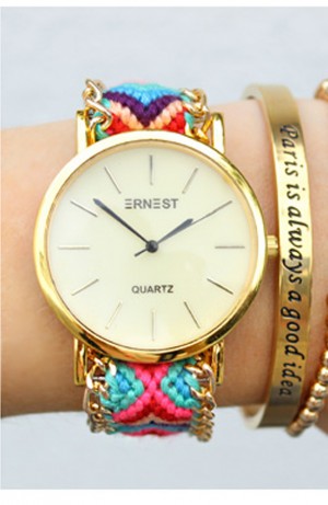 Aztec Horloge Blauw
