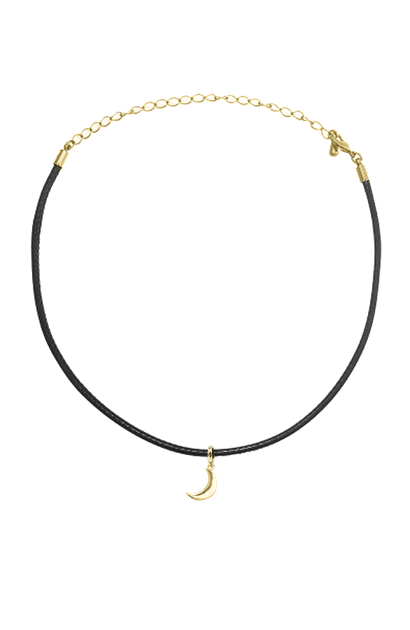 Choker Ketting Maan Goud