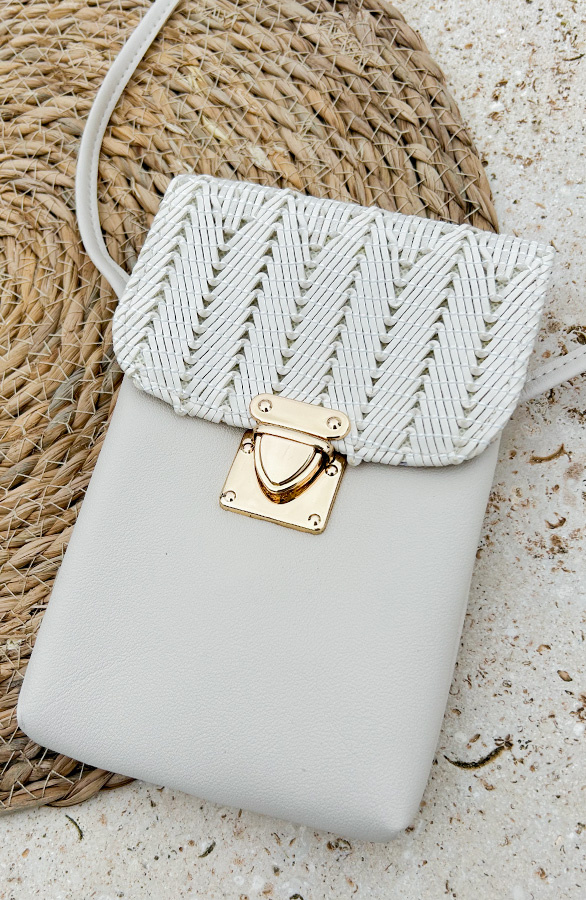 PICO COPENHAGEN Shelly Clutch Ecru