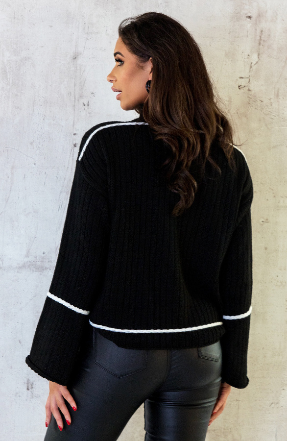Sasha Cut Out Twist Detail Sweater